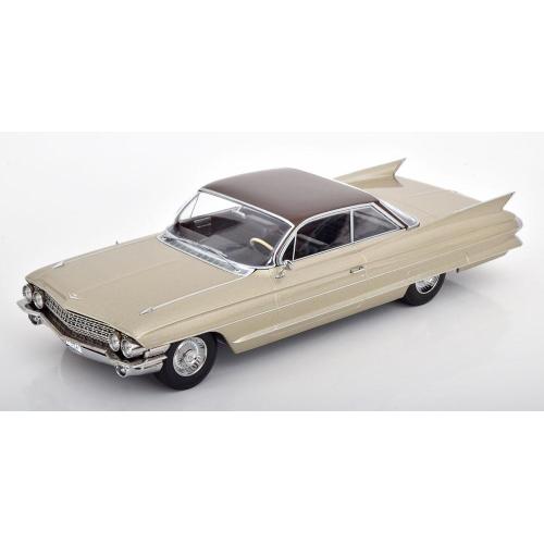 PRE-ORD3R KK Scale Modeliukas 1/18 1961 Cadillac Series 62 Coupe DeVille, beige metallic