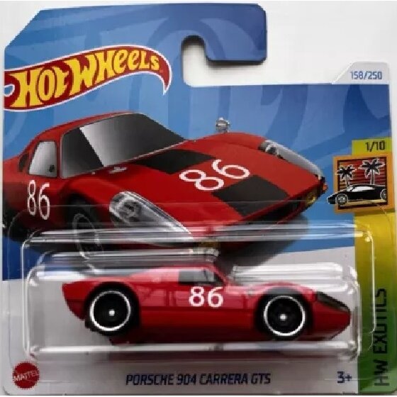 Hot Wheels Mainline Modeliukas Porsche 904 Carrera GTS red