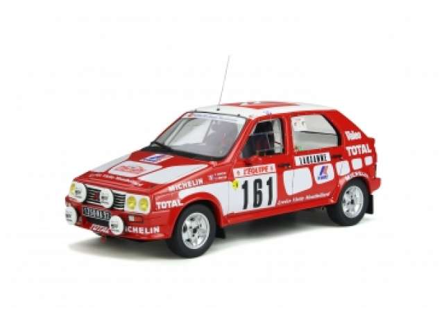 PRE-ORD3R OttO Miniatures Modeliukas 1/18 1987 Citroen Visa 1000 Pistes #161 C. Dorche Monte Carlo *Resin series*, white/red