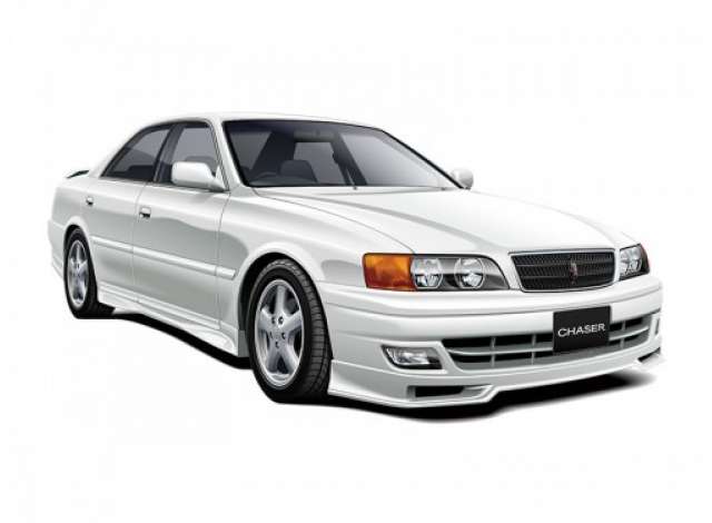 PRE-ORD3R Aoshima Modeliukas #16 1998 Toyota JZX100 Chaser Tourer V, plastic modelkit