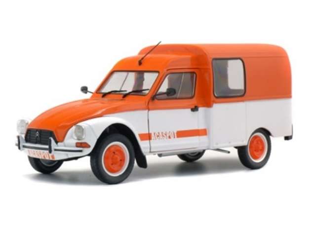 Solido Modeliukas 1/18 Citroen Acadiane Acaspot, white/orange