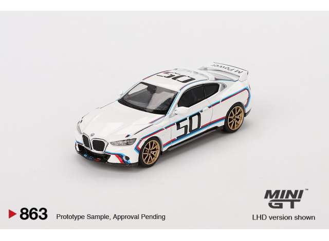PRE-ORD3R Mini GT Modeliukas 1/64 2023 BMW M4 (G82) 3.0 CSL, white