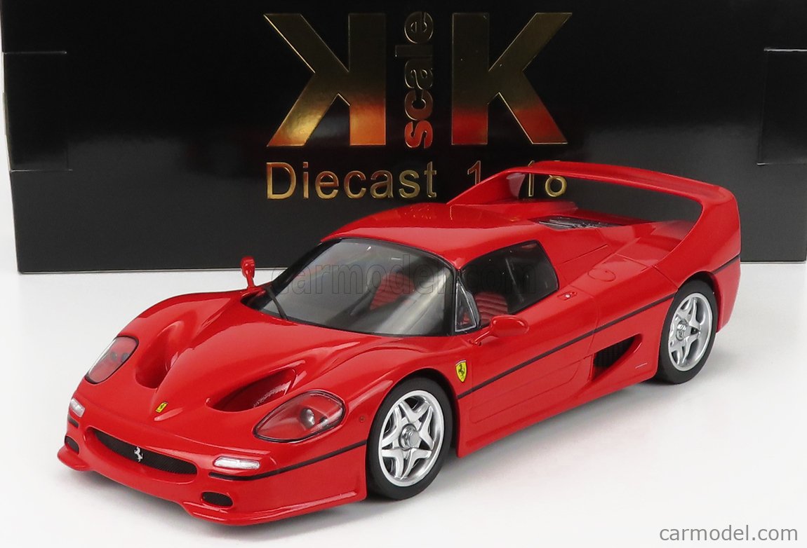 PRE-ORD3R KK Scale Modeliukas 1/18 1995 Ferrari F50 hardtop, red