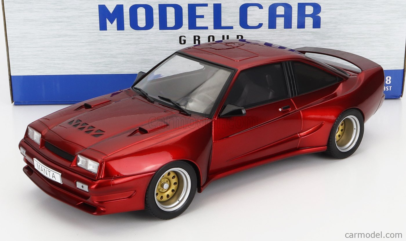 PRE-ORD3R MCG Modeliukas 1/18 1991 Opel Manta B Mattig, red metallic
