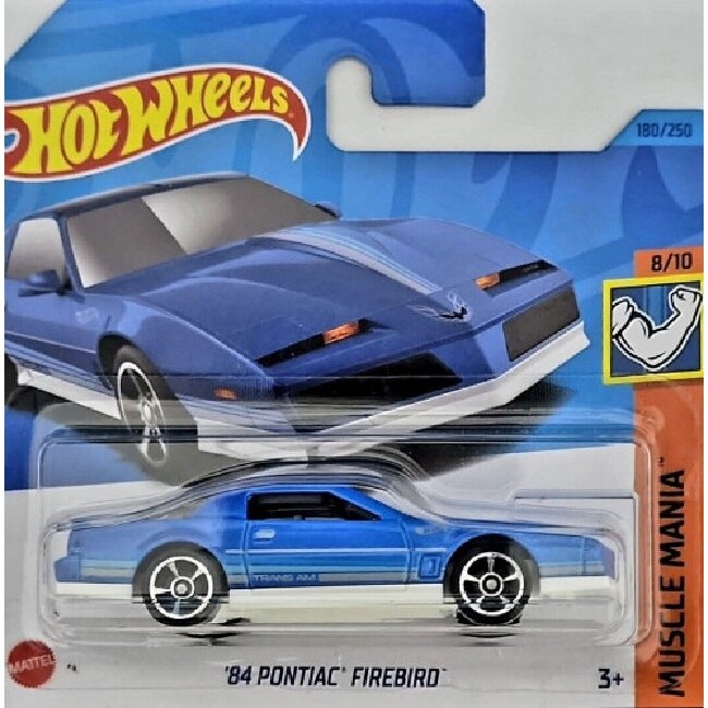 Hot Wheels Mainline Modeliukas 84 Pontiac Firebird Blue (yra Sandėlyje)