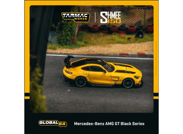 PRE-ORD3R Tarmac Modeliukas 1/64 Mercedes-Benz AMG GT Black Series, yellow