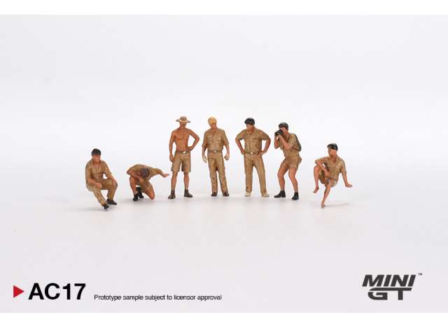 PRE-ORD3R Mini GT Modeliukas 1/64 Metal Figure's Camel Trophy Team