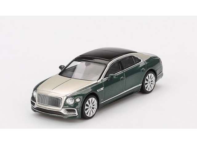PRE-ORD3R Mini GT Modeliukas 1/64 2024 Bentley Flying Spur, white sand verdant