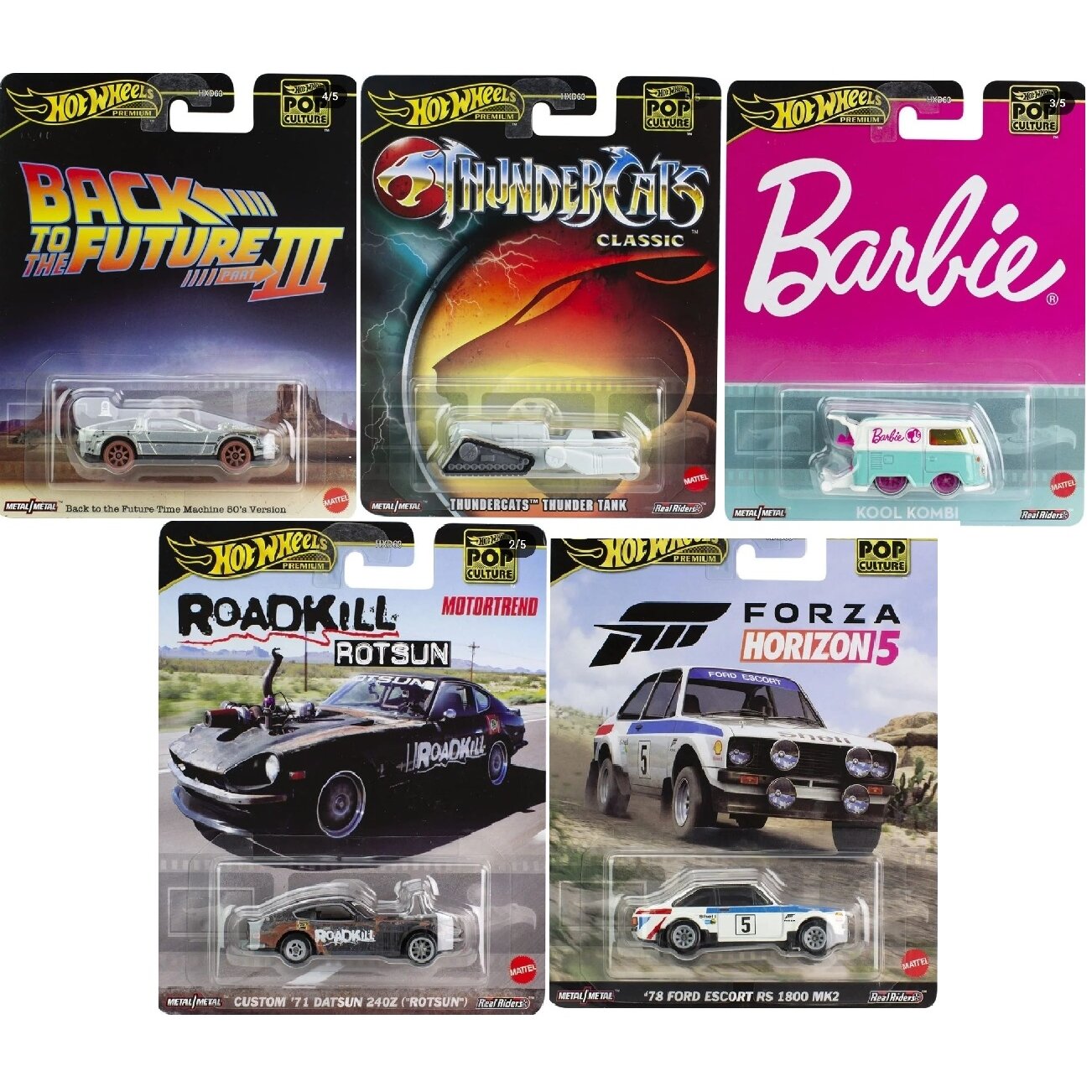 Hot Wheels Modeliukų rinkinys Pop Culture/Entertainment Series (979A)