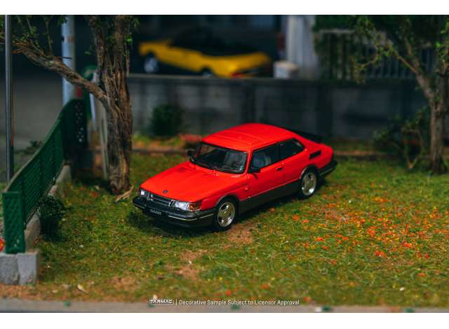 PRE-ORD3R Tarmac Modeliukas 1/64 Saab 900 Turbo, red