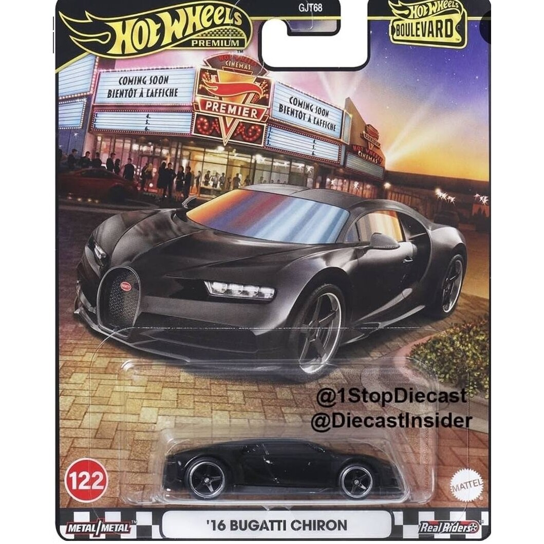 PRE-ORDER Hot Wheels Premium Boulevard 2025 Modeliukas 16 Bugatti Chiron