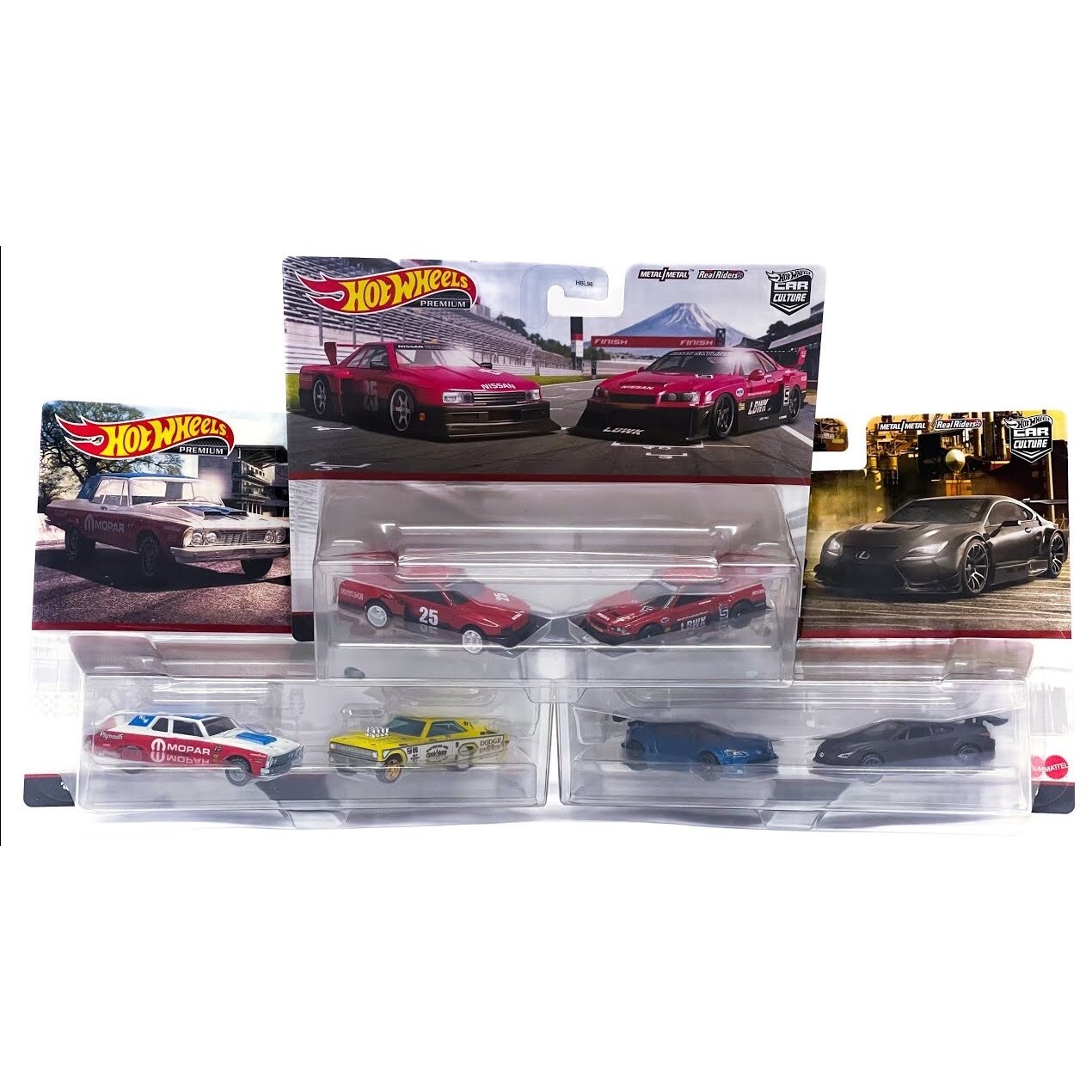 Hot Wheels Premium Modeliukas Premium 2-packs x3 (Mix G)