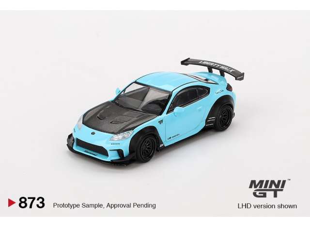 PRE-ORD3R Mini GT Modeliukas 1/64 2024 Toyota GR86 LB Works, baby blue