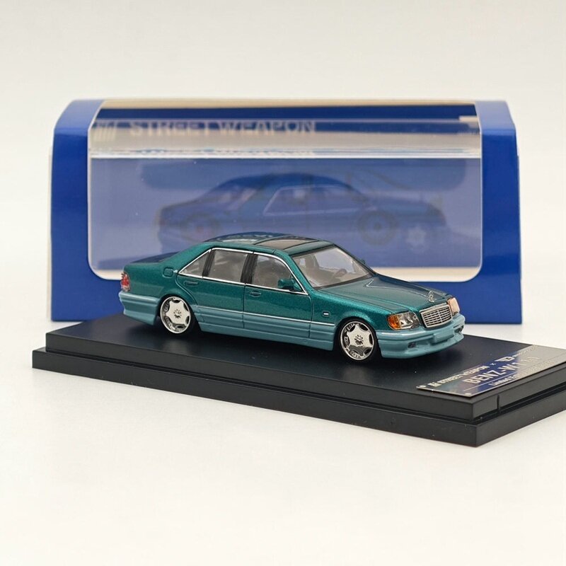 PRE-ORD3R Street Weapon Modeliukas 1/64 Mercedes-Benz W140, green/grey