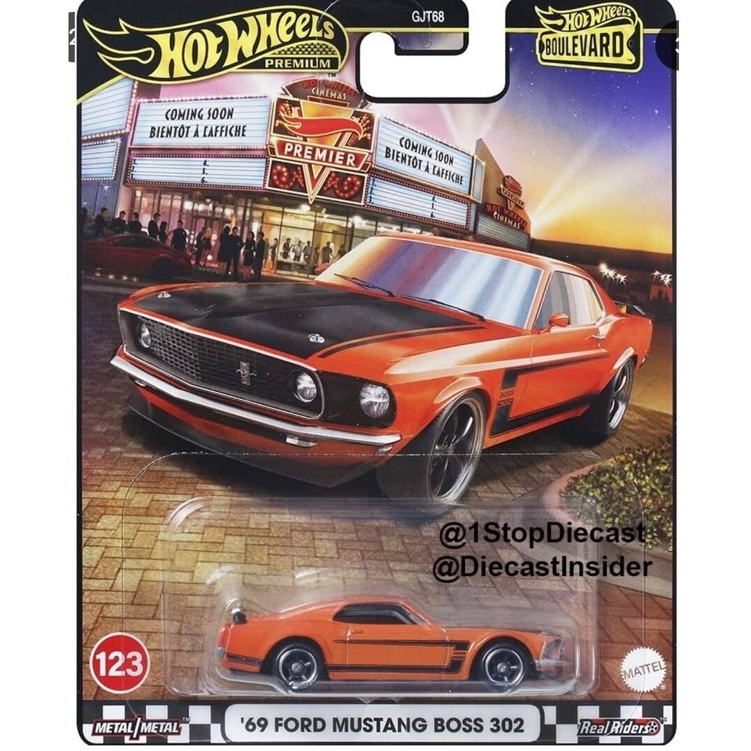 PRE-ORDER Hot Wheels Premium Boulevard 2025 Modeliukas 1969 Ford Mustang Boss 302