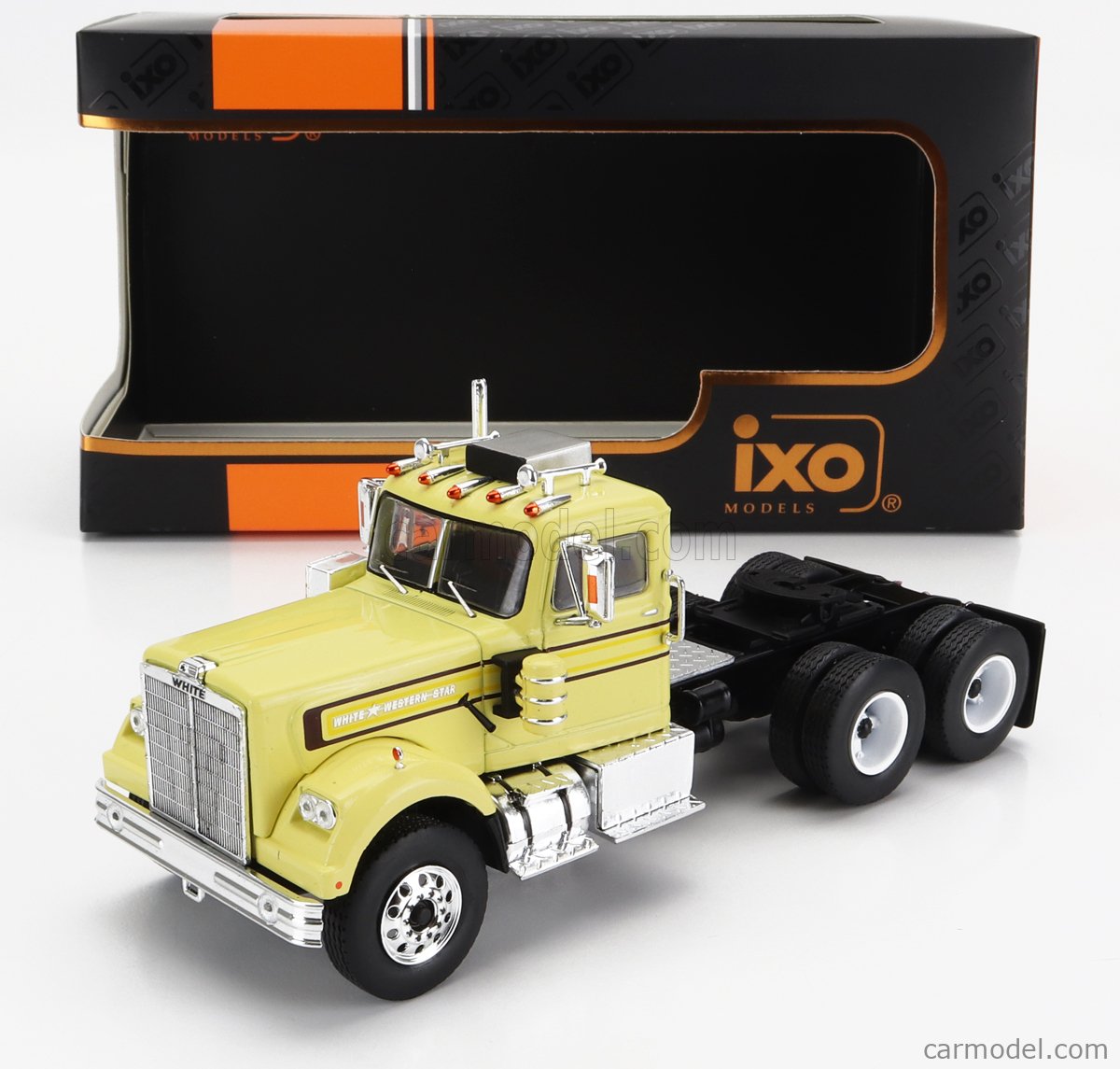 PRE-ORD3R IXO Models Modeliukas 1/43 1970 White Western Star 4864, yellow