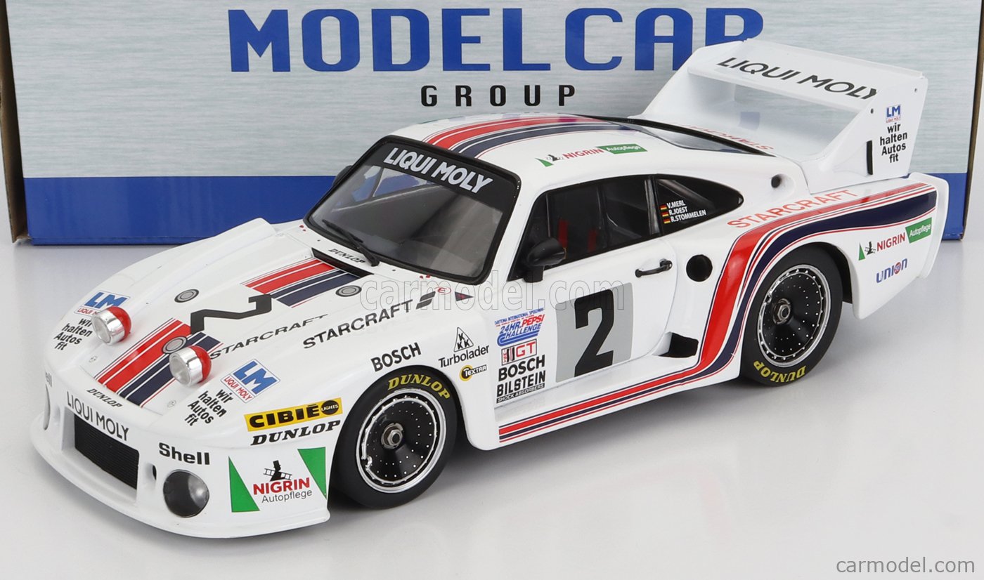 PRE-ORD3R MCG Modeliukas 1/18 1980 Porsche 935 J, #2 Liqui Moly, IMSA, 24h Daytona, V.Merl/R.Joest/R.Stommelen