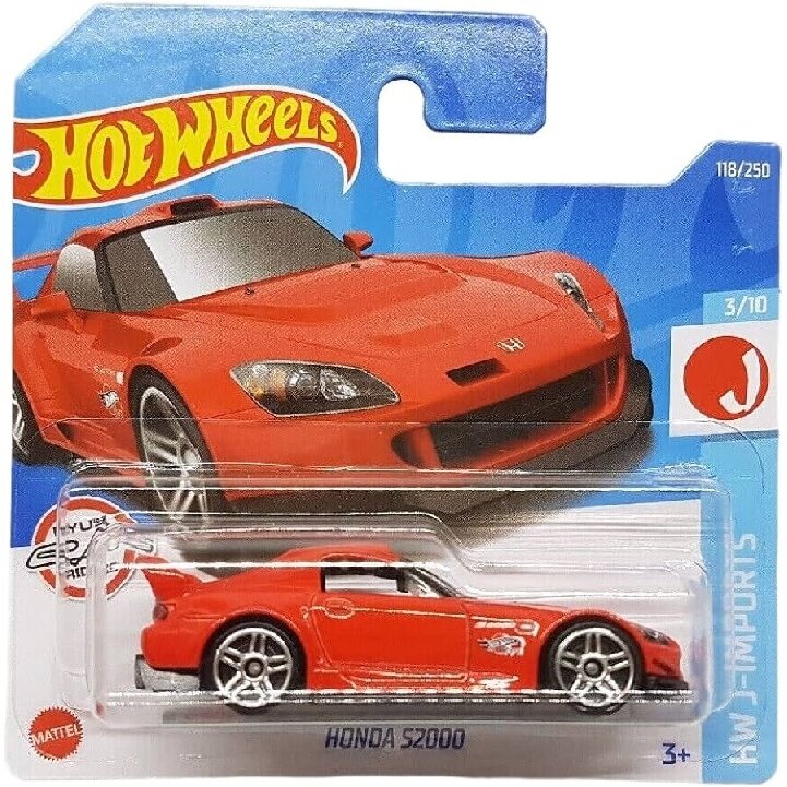 Hot Wheels Mainline Modeliukas Honda s2000 red short card (yra Sandėlyje)
