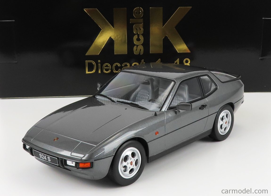 PRE-ORD3R KK Scale Modeliukas 1/18 1986 Porsche 924 S, grey metallic
