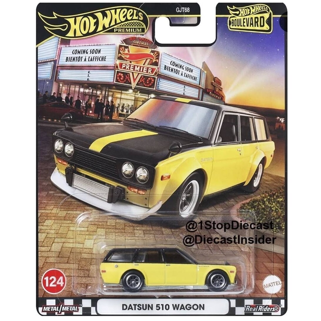 PRE-ORDER Hot Wheels Premium Boulevard 2025 Modeliukas Datsun Bluebird 510 Wagon