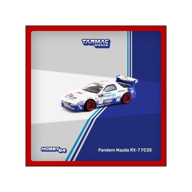 Tarmac Modeliukas Pandem Mazda RX7 FC3S Drift, white/blue (yra Sandėlyje)