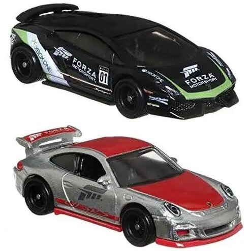 PRE-ORDER Hot Wheels Forza Premium Modeliukas Porsche 911 GT3 RS; Lamborghini Gallardo LP570 (unpacked)