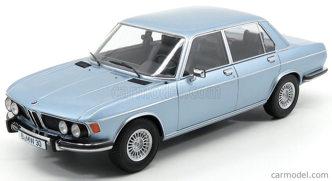 PRE-ORD3R KK Scale Modeliukas 1971 BMW 3.0S E3 2 Series, light blue metallic