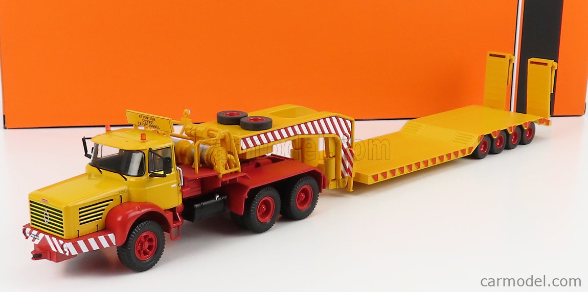 IXO Models Modeliukas 1960 Berliet TB 015 M3 6x4 Deeploader, yellow
