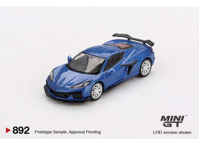 Mini GT Modeliukas 1/64 2023 Chevrolet Corvette C8 Z06 Elkhart Lake, blue metallic