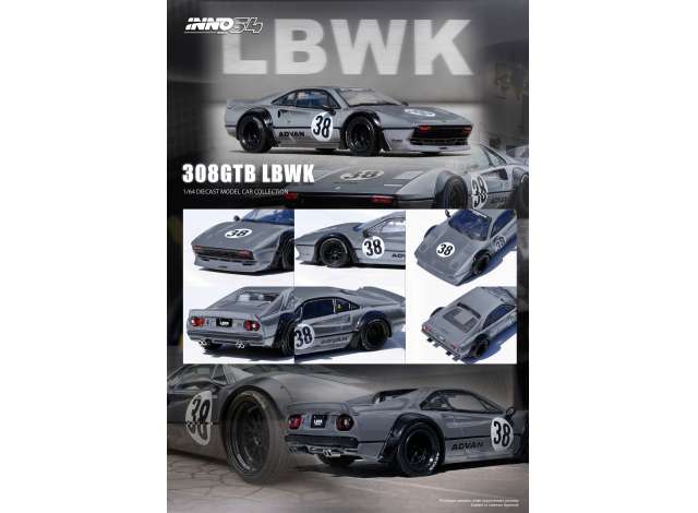 Inno64 Modeliukas LBWK 308 GTB, grey (yra Sandėlyje)