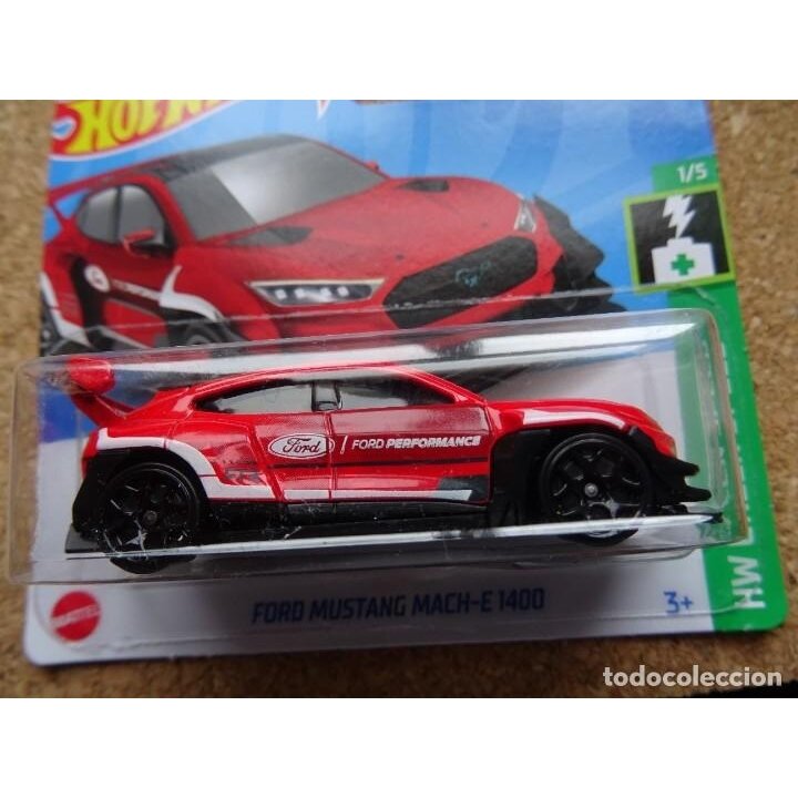 Hot Wheels Mainline Modeliukas Ford Mustang Mach-E 1400 red (yra Sandėlyje)