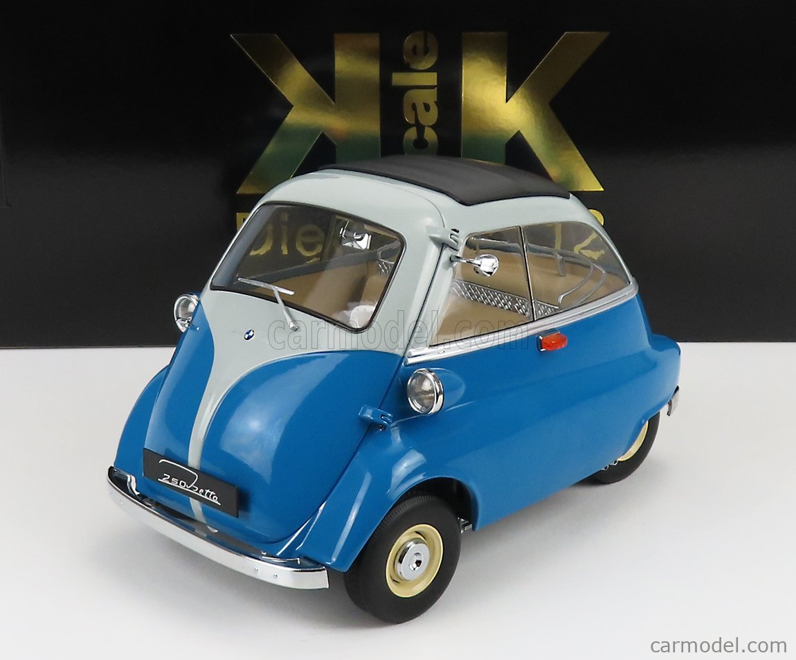 PRE-ORD3R KK Scale Modeliukas 1/12 1959 BMW 250 Isetta, blue/light blue