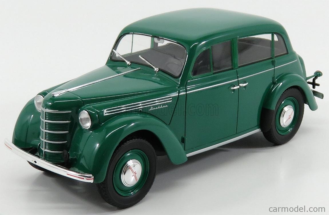 PRE-ORD3R KK Scale Modeliukas 1946 Moskvich 400-420 *Diecast Series*, green
