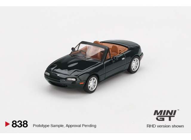 Mini GT Modeliukas 1/64 1990 Mazda MX5 Eunos Roadster V-Special Excellent, green mica