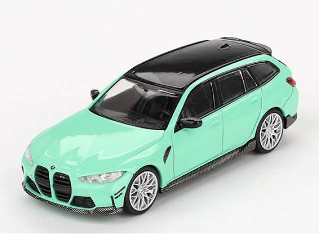 PRE-ORD3R Mini GT Modeliukas 1/64 2022 BMW M3 Touring (G81) M, Performance mint green