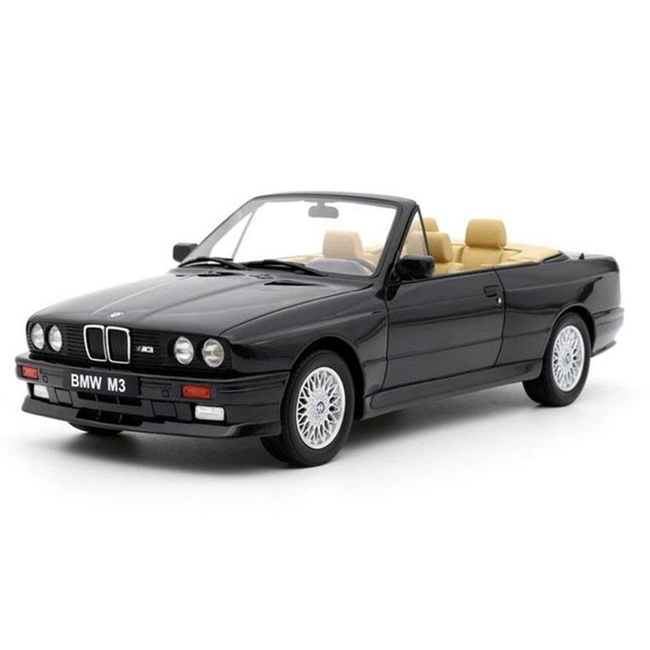PRE-ORD3R OttOmobile Miniatures Modeliukas 1989 BMW E30 M3 Convertible *Resin series*, black