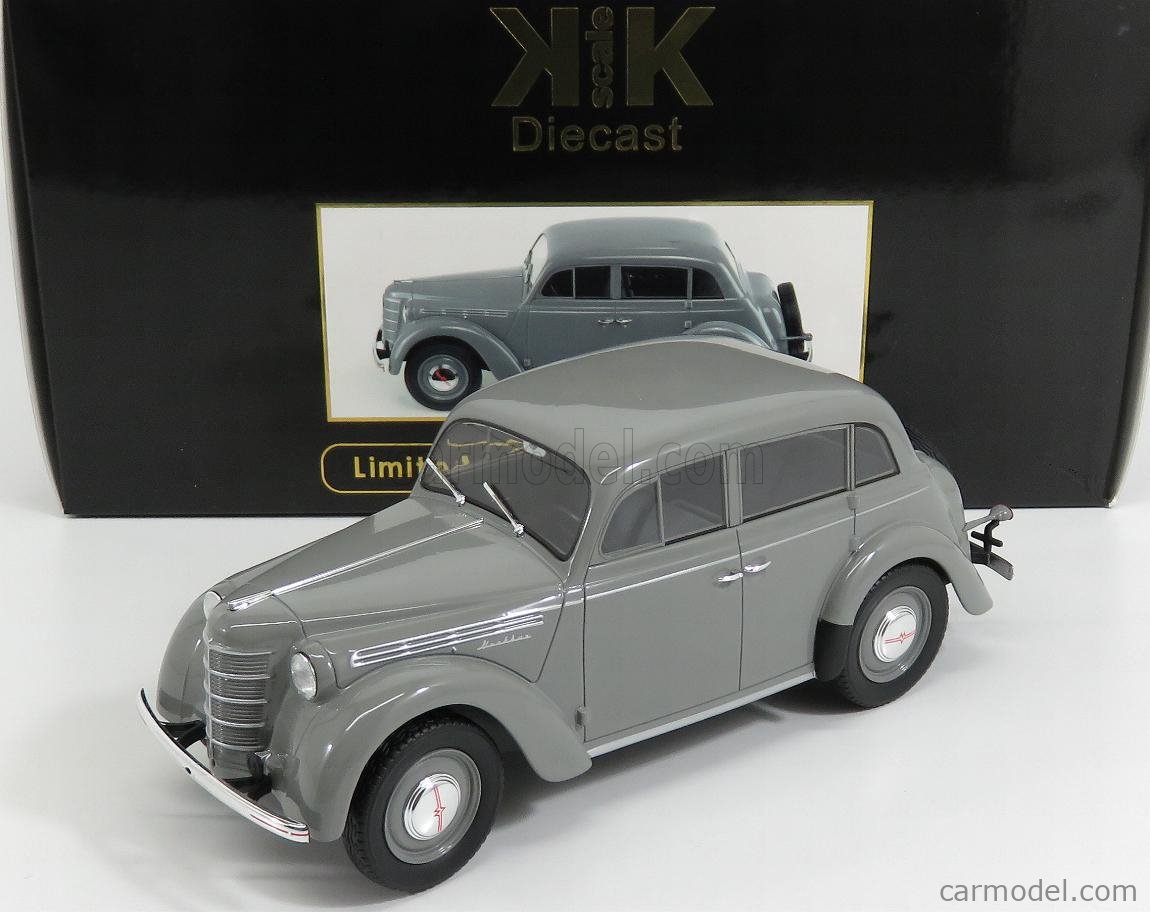 PRE-ORD3R KK Scale Modeliukas 1946 Moskvich 400-420 *Diecast Series*, grey