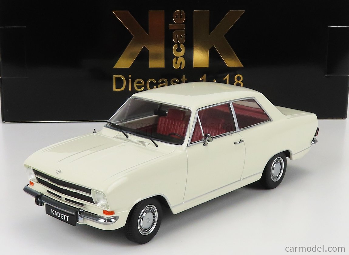 KK Scale Modeliukas 1/18 1972 Opel Kadett B, white