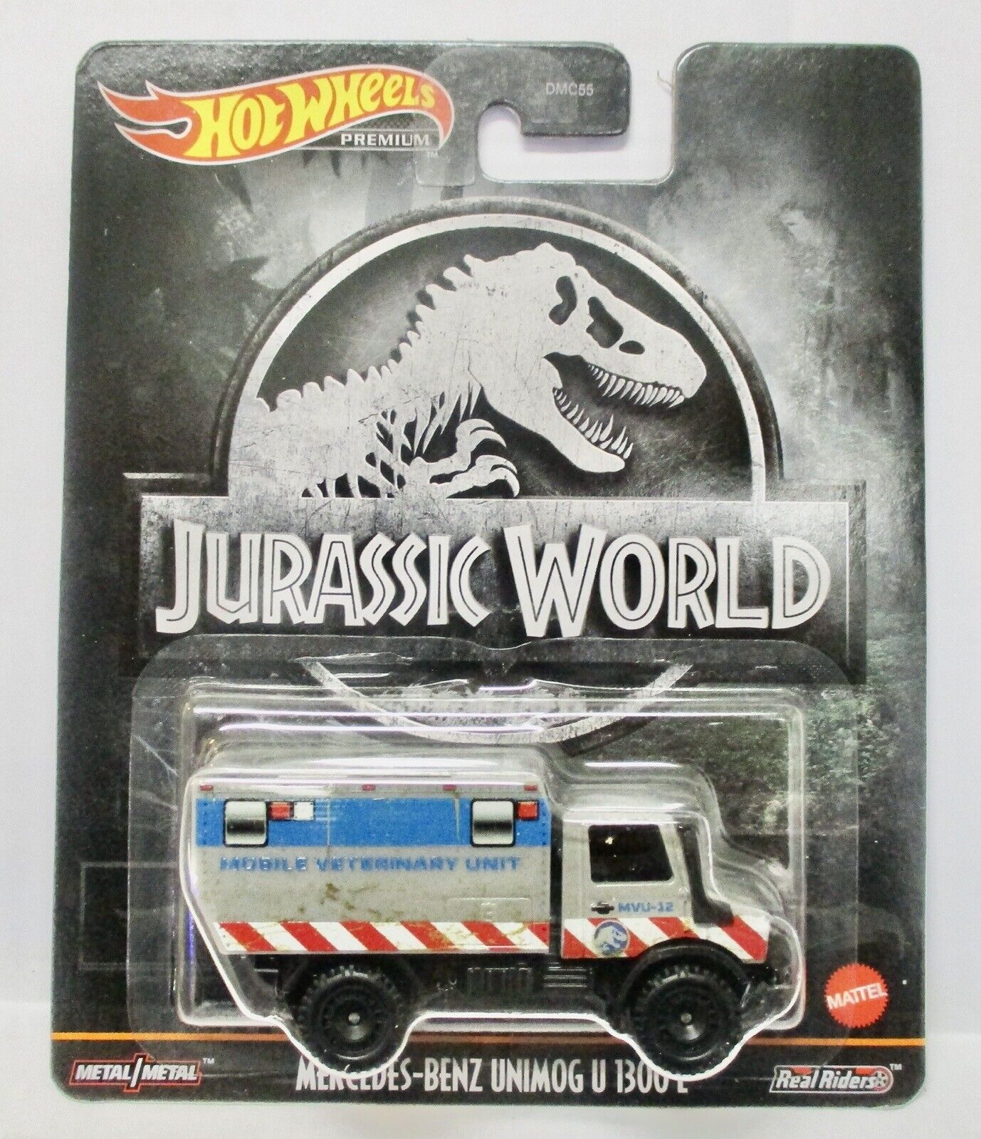 Hot Wheels Premium Modeliukas Mercedes Unimog Jurassic World (yra Sandėlyje)