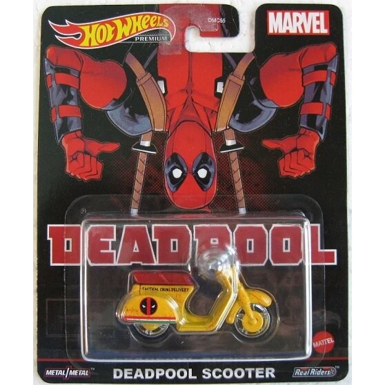 Hot Wheels Premium Modeliukas Deadpool Scooter