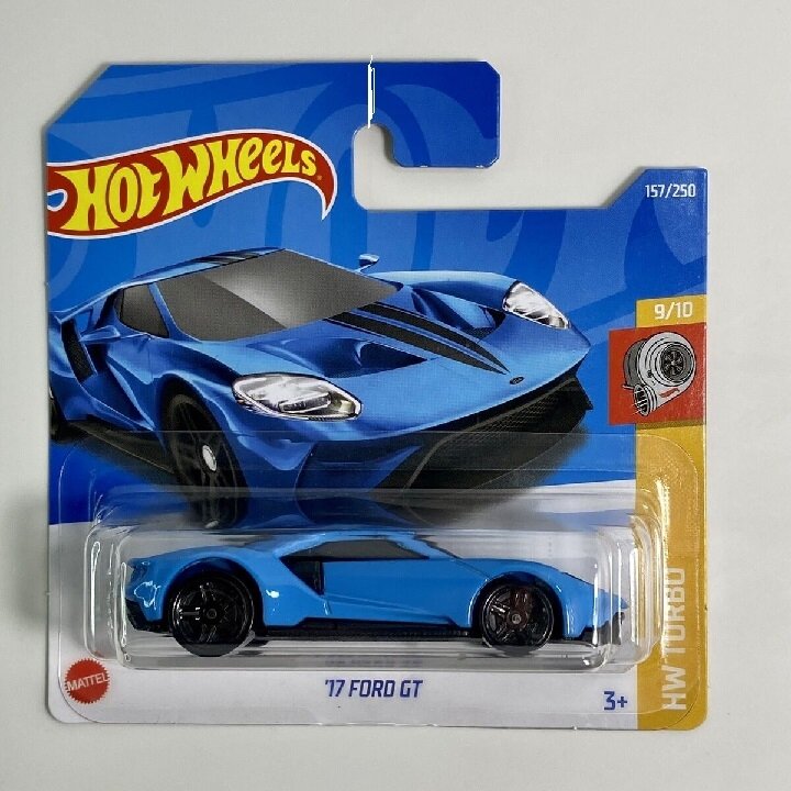 Hot Wheels Mainline Modeliukas 17 Ford GT blue (lūžęs kabliukas) (yra Sandėlyje)