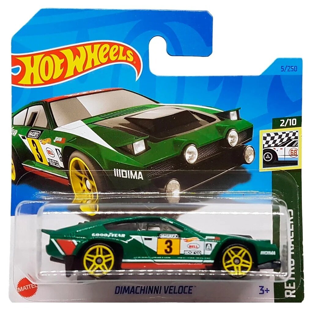 Hot Wheels Mainline Modeliukas Dimachinni Veloce Green