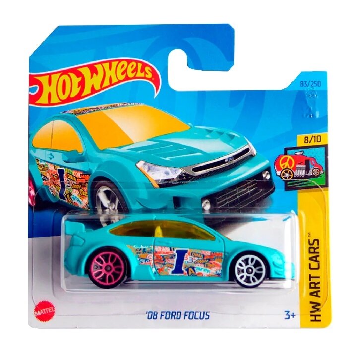 Hot Wheels Mainline Modeliukas 08 Ford Focus light blue (yra Sandėlyje)