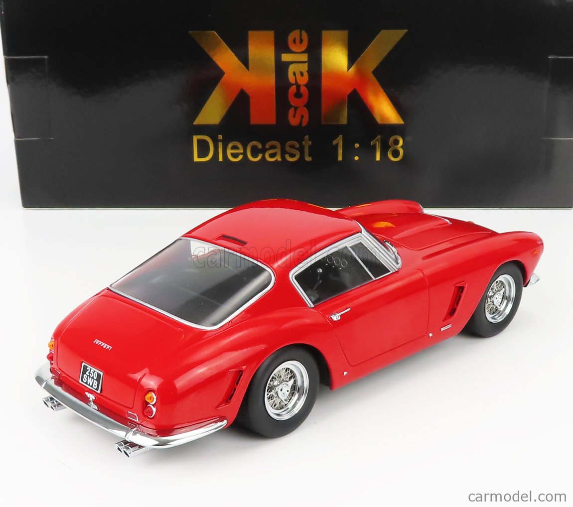 PRE-ORD3R KK Scale Modeliukas 1961 Ferrari 250 SWB Passo Corto, red