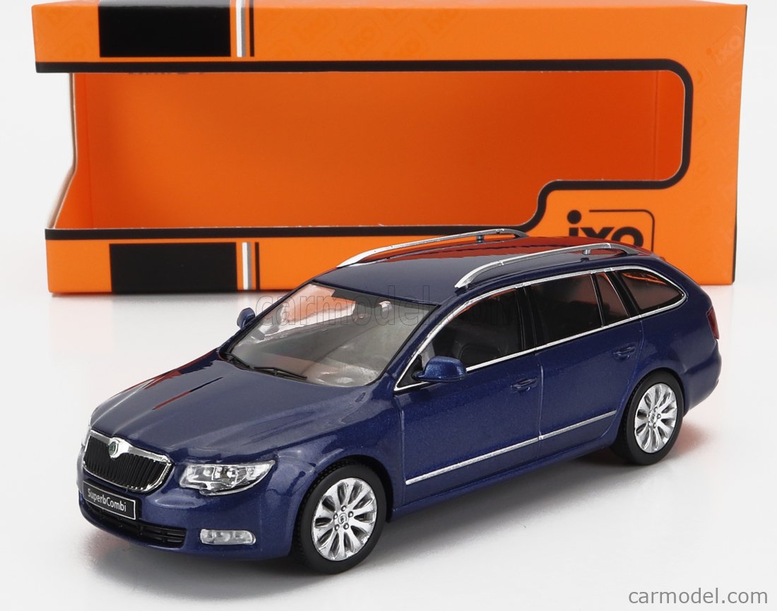 PRE-ORD3R IXO Models Modeliukas 1/43 2008 Skoda Superb II 3T, metallic blue
