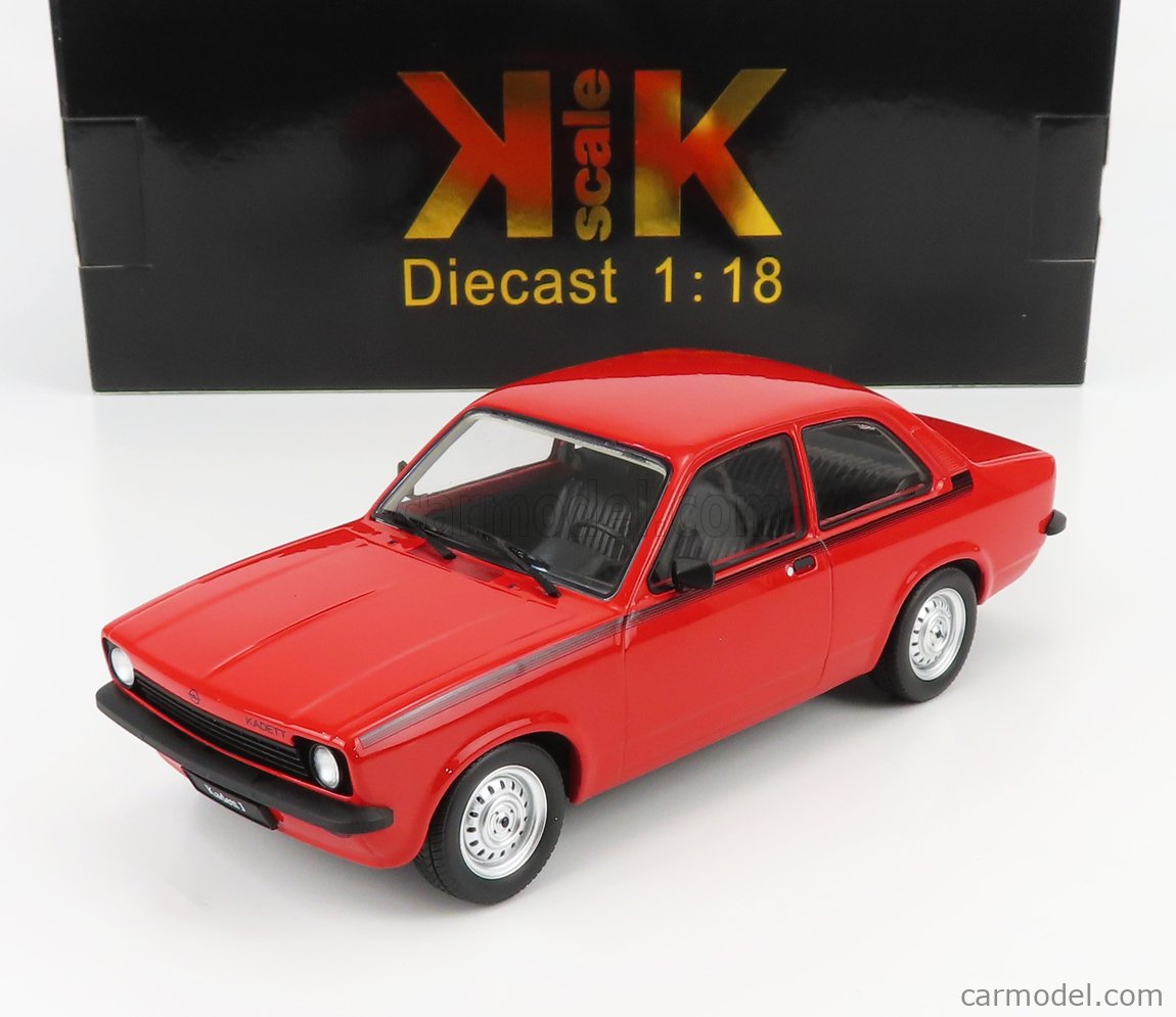 KK Scale Modeliukas 1976 Opel Kadett C Junior, red/black