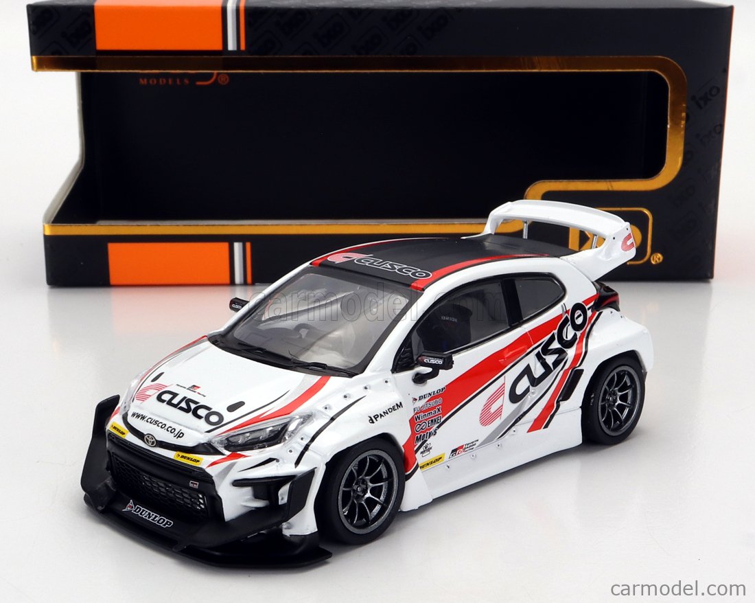 PRE-ORD3R IXO Models Modeliukas 1/43 Toyota Yaris/Pandem, Cusco, white/red