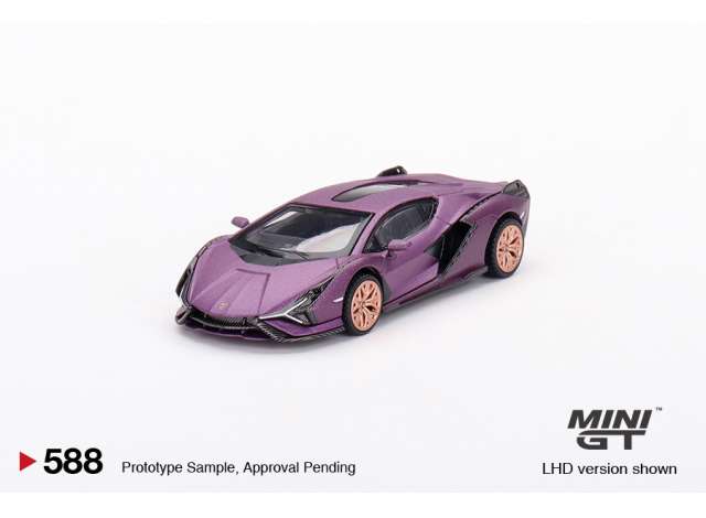 Mini GT Modeliukas 2023 Lamborghini Sian FKP 37, purple (yra sandėlyje)