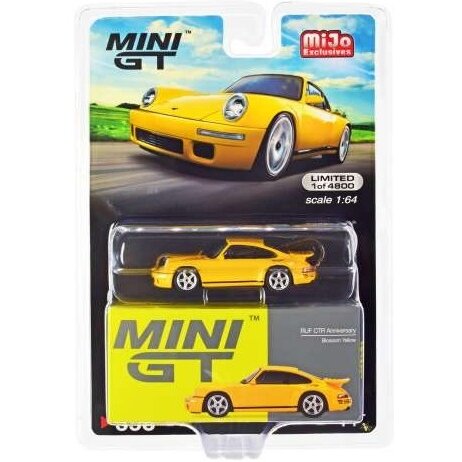 Mini GT Modeliukas RUF CTR anniversary, blossem yellow