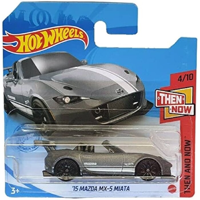 Hot Wheels Modeliukas '15 Mazda MX-5 Miata - Then and Now 4/10 Grey